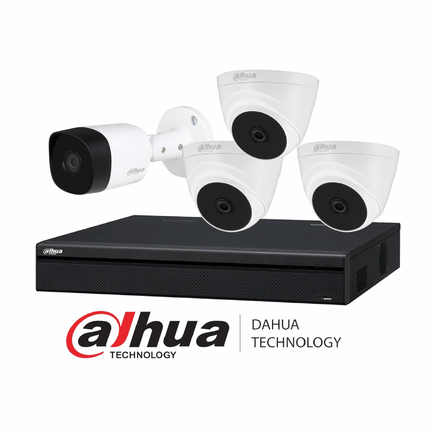 Kit de Video Seguridad INSTALADO DAHUA Cámaras CCTV 4 Canales - INSTALADO