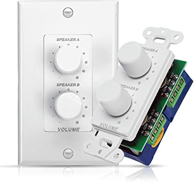 Controlador de Volumen Pyle PVCD15 de 2 Canales Estéreo Pared