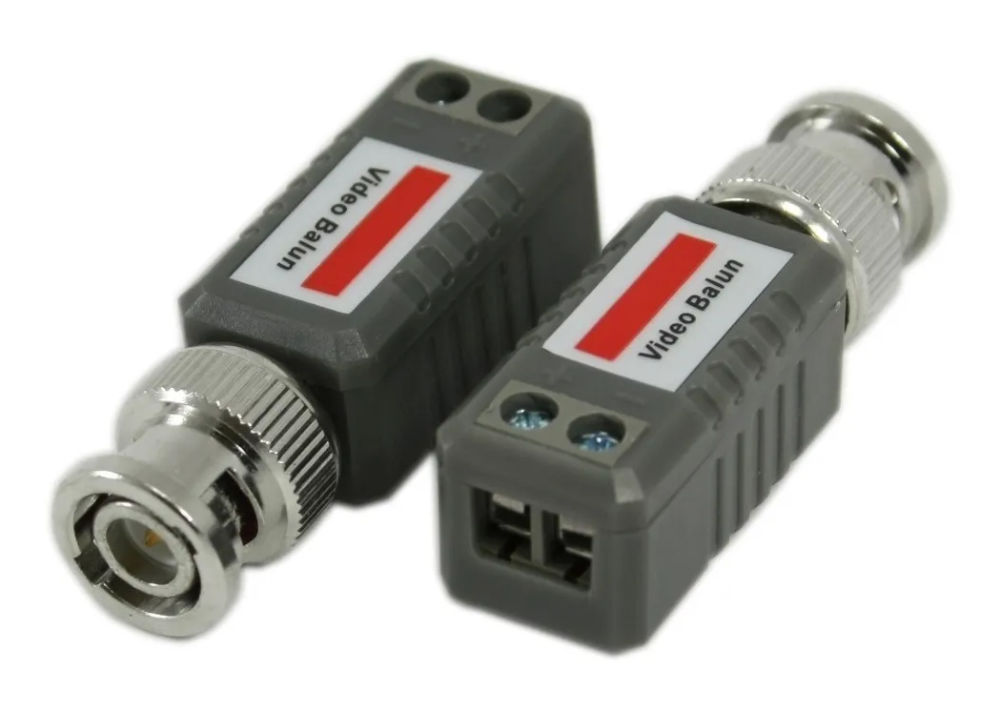 Video Balun Pasivo Para Cámaras De Seguridad Bnc A Utp x 2